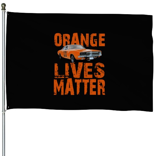 General Lee Dukes Of Hazzard Retro Orange Lives House Flags