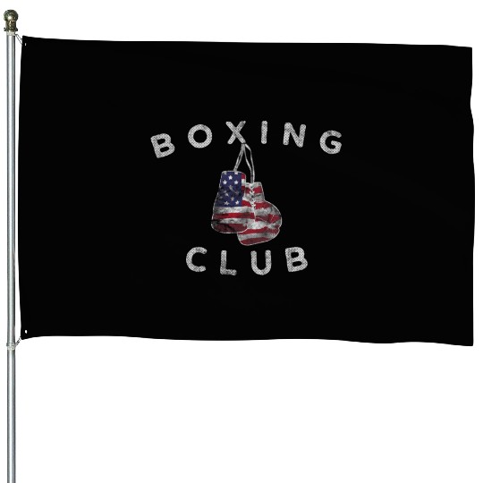 Boxing Club Vintage US Flag Boxing Gloves House Flags