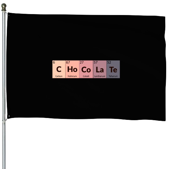 Chocolate Lover Periodic Table Chemistry Science House Flags