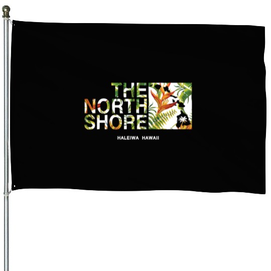 North Shore Haleiwa Bird Of Paradise House Flags