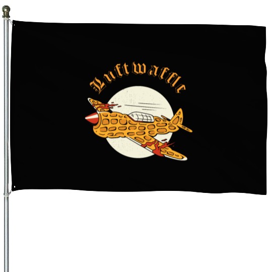 Luftwaffle Waffle Military Aircraft Pilot House Flags