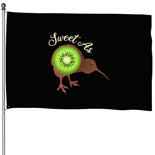 Sweet as Kiwi New Zealand Funny Gift Idea House Flags