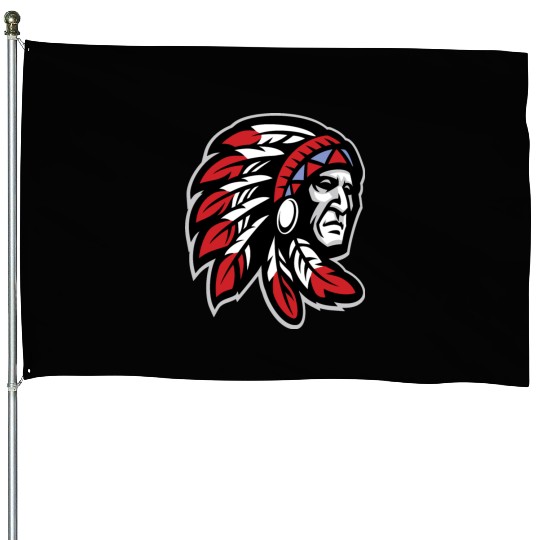 Native American Indian Headdress House Flags
