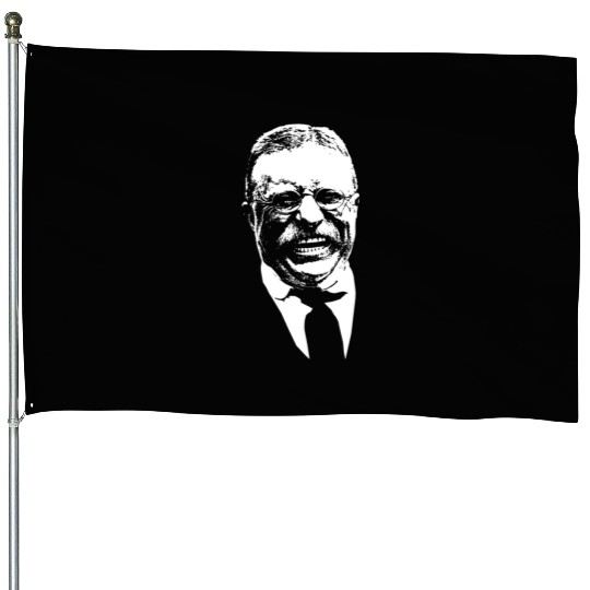 President Teddy Roosevelt Graphic House Flags