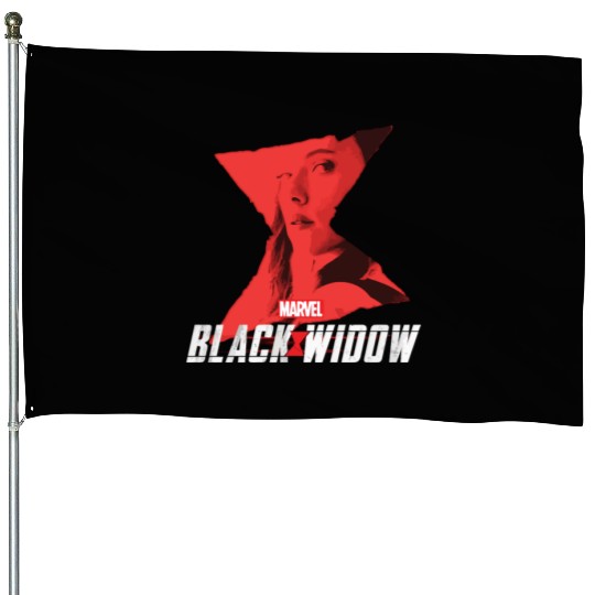 Marvel Black Widow Natasha Romanoff Hourglass House Flags