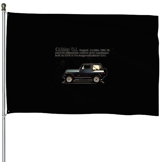 jeep cj House Flags