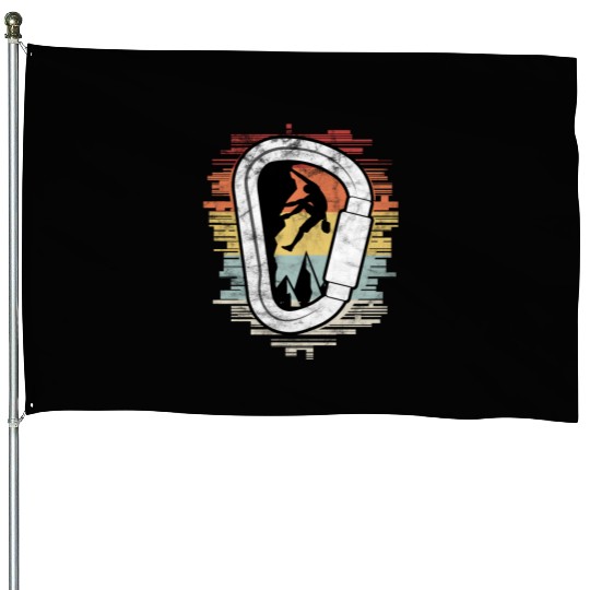 Climbing Bouldering Carabiner Climber House Flags