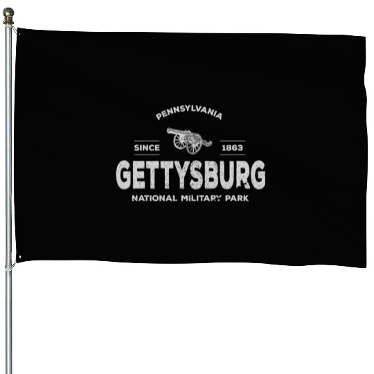 Gettysburg Park 1863 National Military Park Graphi House Flags