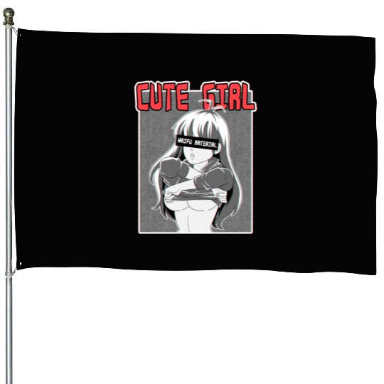 hen Otaku Manga Anime Girl Waifu Material House Flags