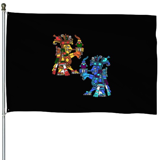 Aztec God Mayan Civilization Inca Culture Gift House Flags