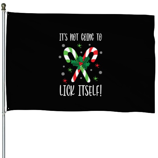 Its Not Going to Lick Itself Xmas House Flags