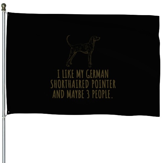 German Shorthaired Pointer Dog House Flags