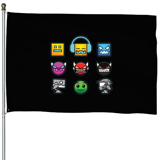geometry dash insane House Flags