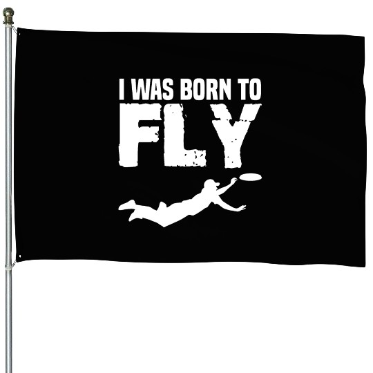 Ultimate Frisbee Jokes Disk Throw House Flags