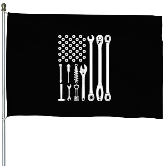 us flag mechanic House Flags