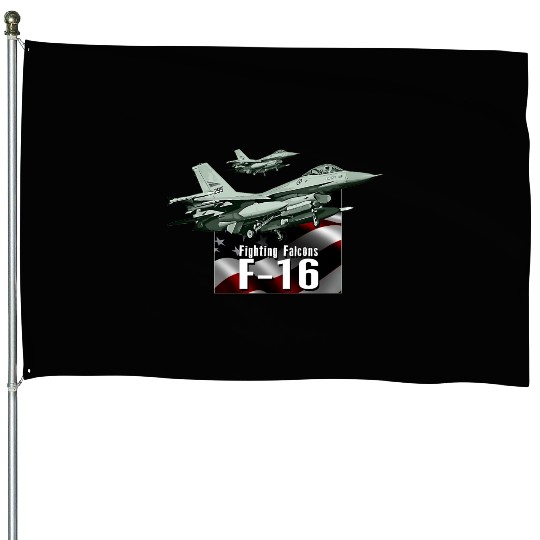 F-16 Fighter Jet House Flags