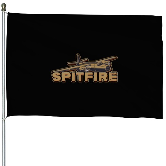 SPITFIRE SUPERMARINE WW2 FIGHTER PLANE Gift House Flags