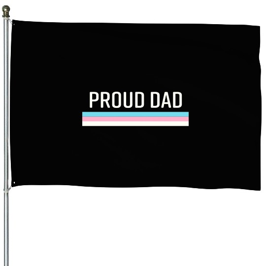 Lgbt Transgender Pride Proud Dad House Flags