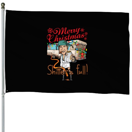 Merry Christmas Cousin Eddie Shitter'S Full House Flags