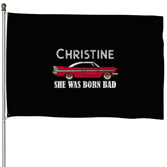 Christine Classic Car Model Lover Automotive Theme House Flags