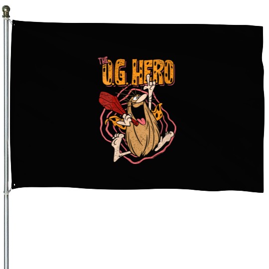 Captain Caveman Og Hero Gift House Flags