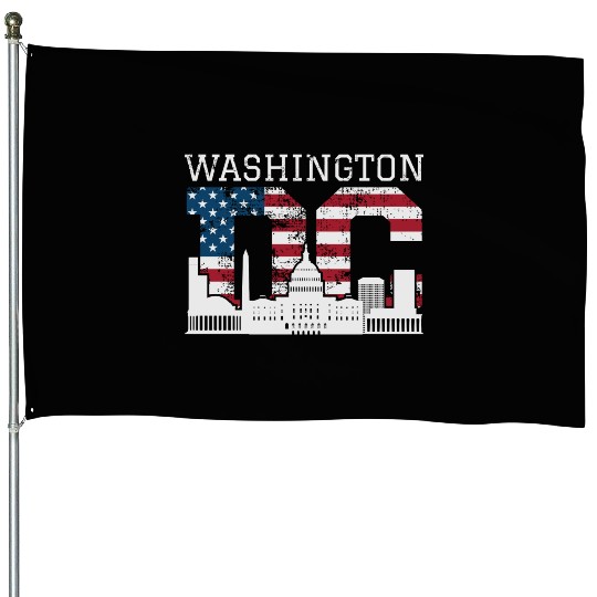 Washington Dc Capitol Hill Usa Flag Souvenir Gift House Flags