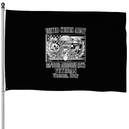 1 509th Airborne BCT Veteran Back Design House Flags