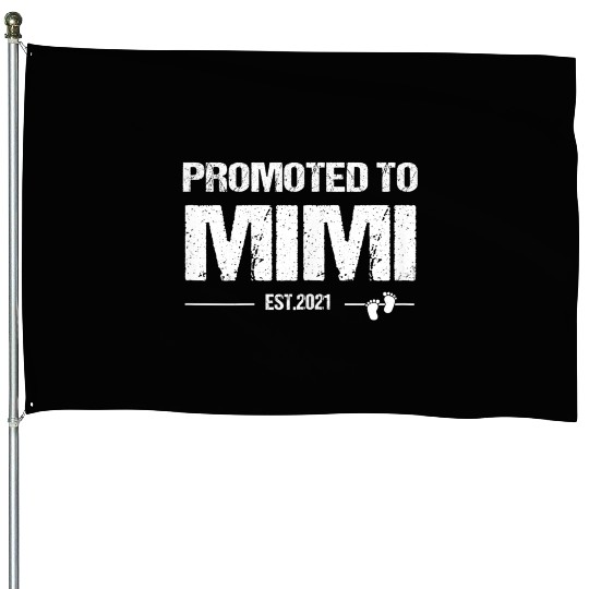 Womens Promoted To Mimi Est 2021 Mommy Mothers Day House Flags