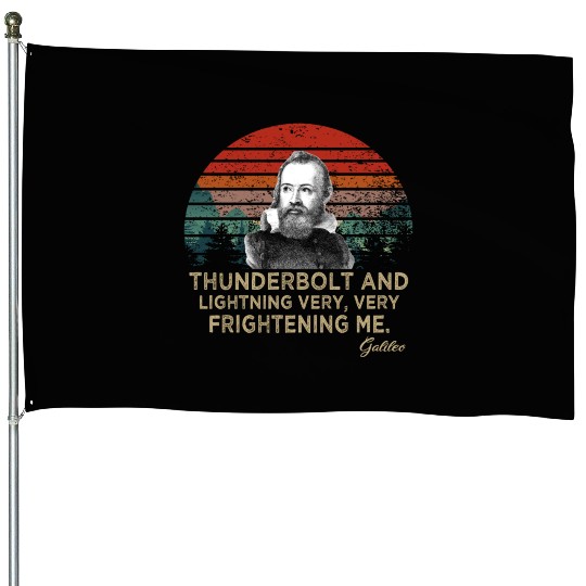 Thunderbolt and lightning Galileo Astronomy House Flags