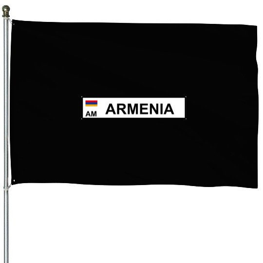Realistic Armenia License Plate Sticker House Flags