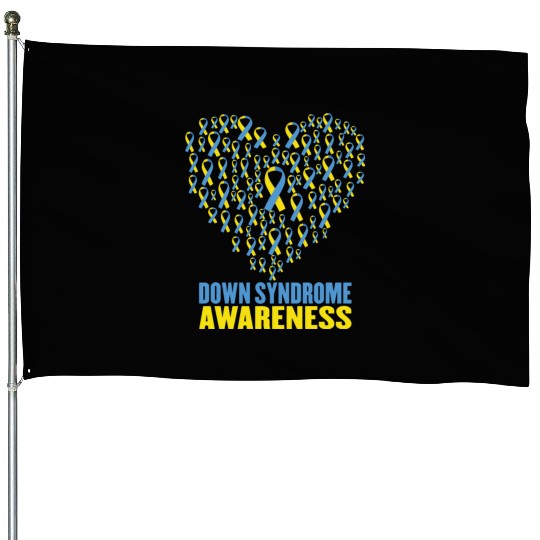 Down Syndrome Awareness House Flags