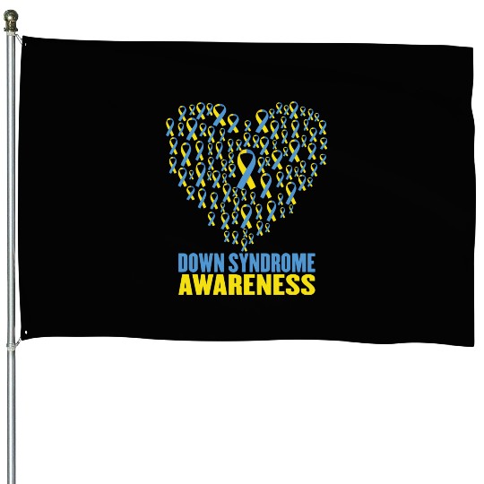 Down Syndrome Awareness House Flags