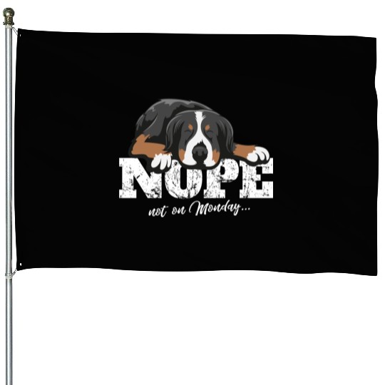 Bernese Mountain Dog Gift House Flags