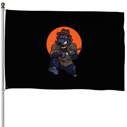 Animal Gorilla Kingpin House Flags