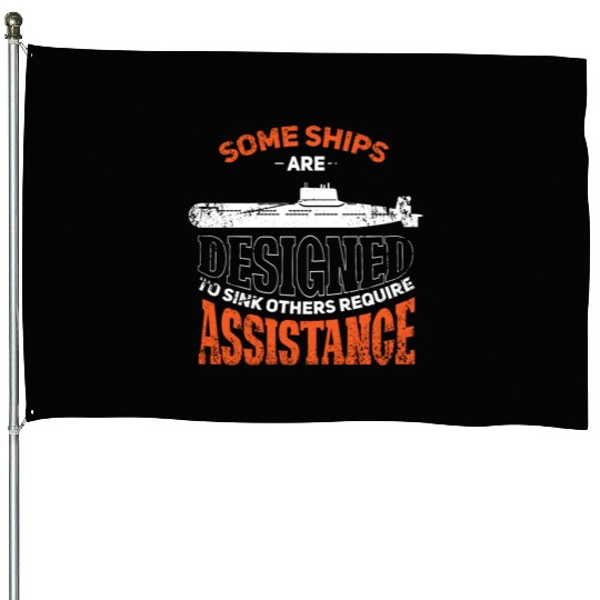 Military Submarine Veteran Gift US Submarine Sink House Flags