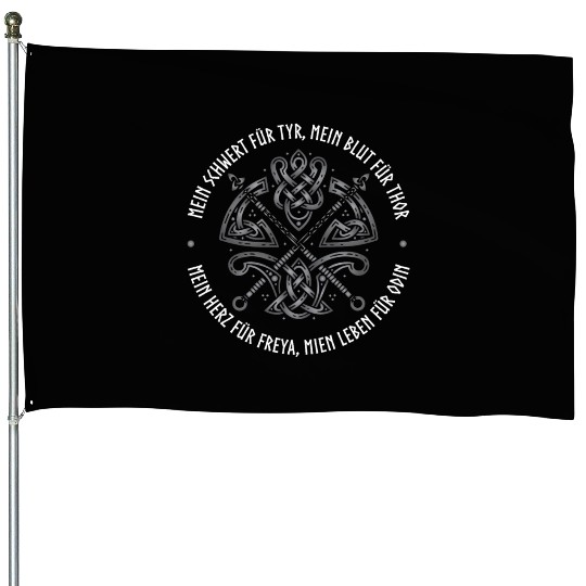Vikings, Old Norse Quotes, Viking & Valhalla House Flags