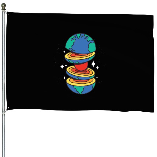 CUT EARTH House Flags