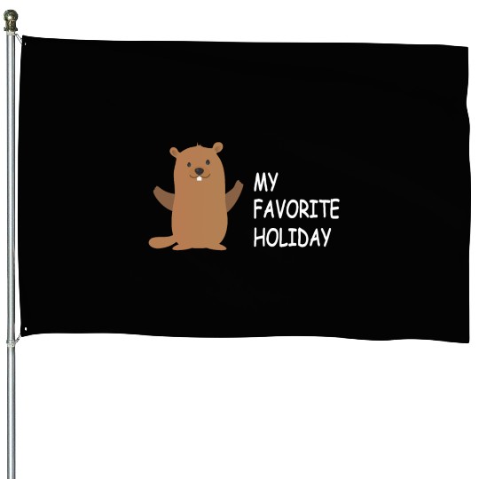 Groundhog Groundhog Day - My Favorite Holiday House Flags