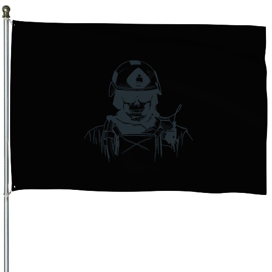 Special Forces Skull House Flags