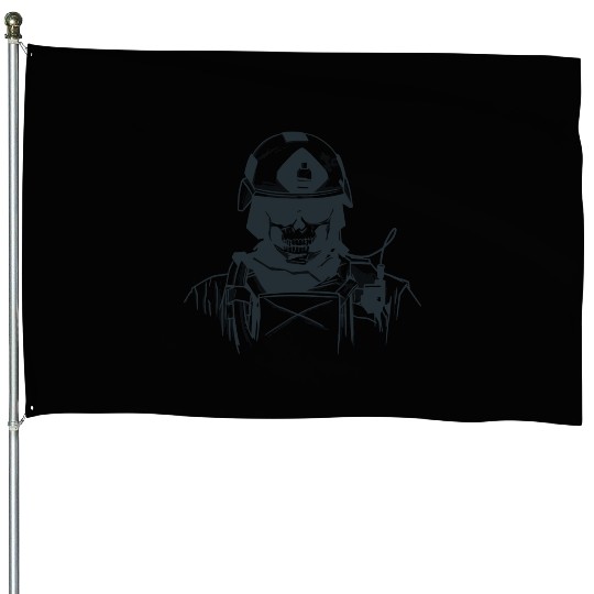 Special Forces Skull House Flags