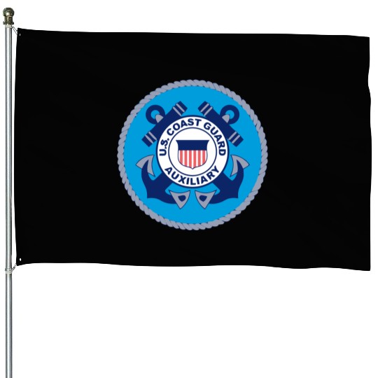 Us Coast Guard Auxiliary Homeland Security Patch House Flags