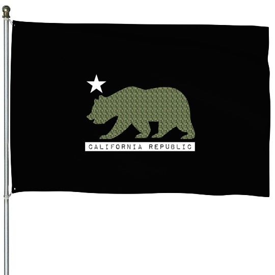 California Bear House Flags
