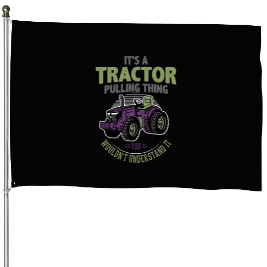 tractor pulling, tractor pulling racing, tractors House Flags