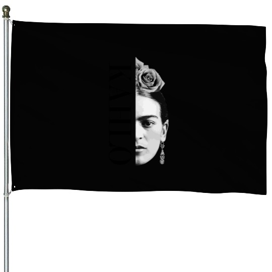 Frida Kahlo Split Portrait Gift House Flags