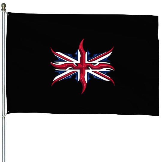 Union Jack British Flag Resistance Style House Flags