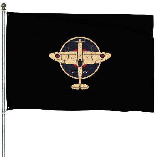Supermarine Spitfire UK WW2 RAF House Flags