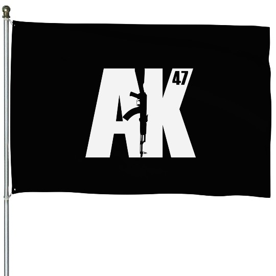 Ak-47 Soviet Kalashnikov Pro Second Amendment House Flags