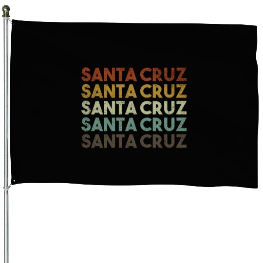 Retro Santa Cruz California House Flags