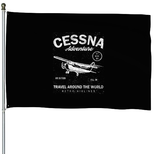 84 Pilot House Flags cessna flightjrt aircraft plane