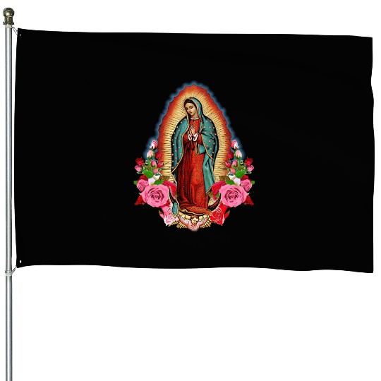 Our Lady Of Guadalupe Saint Virgin Mary birthday c House Flags